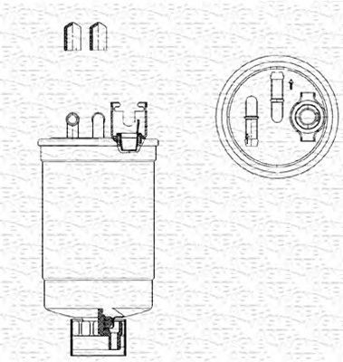 MAGNETI MARELLI 213908562000 -  Топливный фильтр